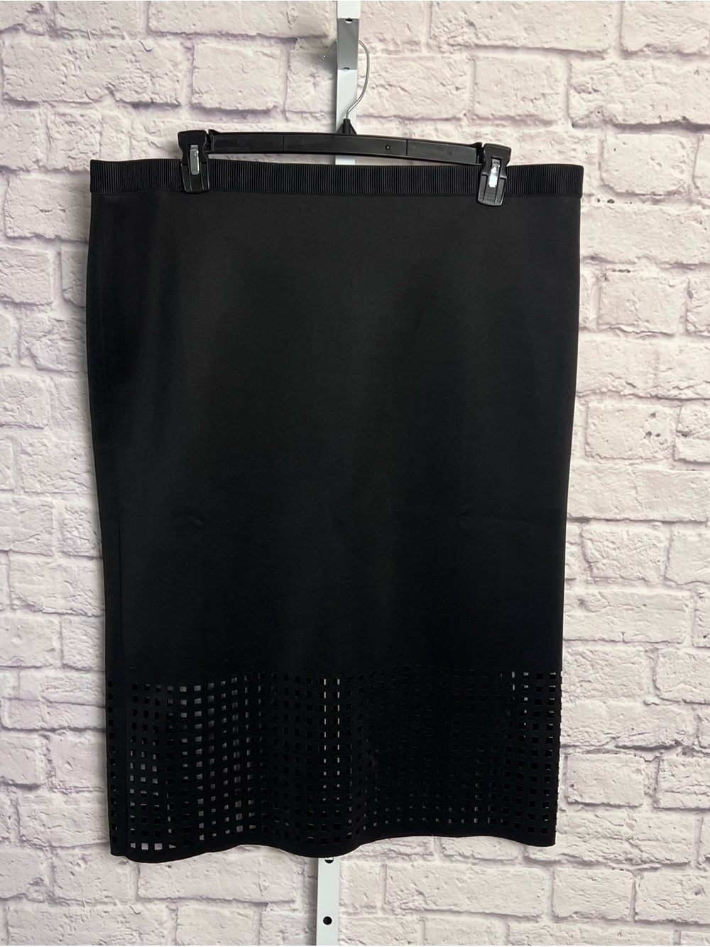 Eloquii Pencil Skirt with Grid Detailing size 18